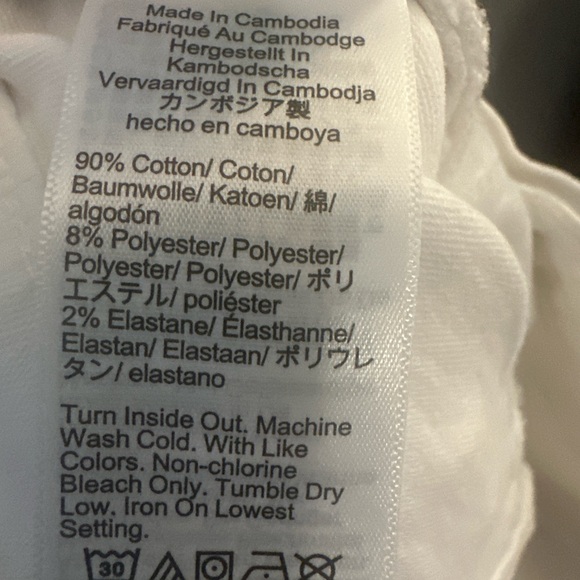 J.Crew Mid Rise Flare Crop Jeans White Raw Hem Size 28 Coastal Preppy - Picture 7 of 7